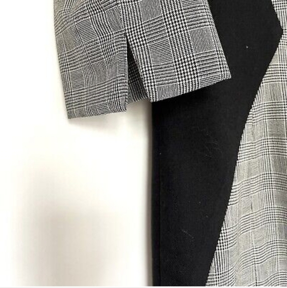 Pendleton sz 8 virgin wool black white lined sheeth dress - Picture 6 of 11